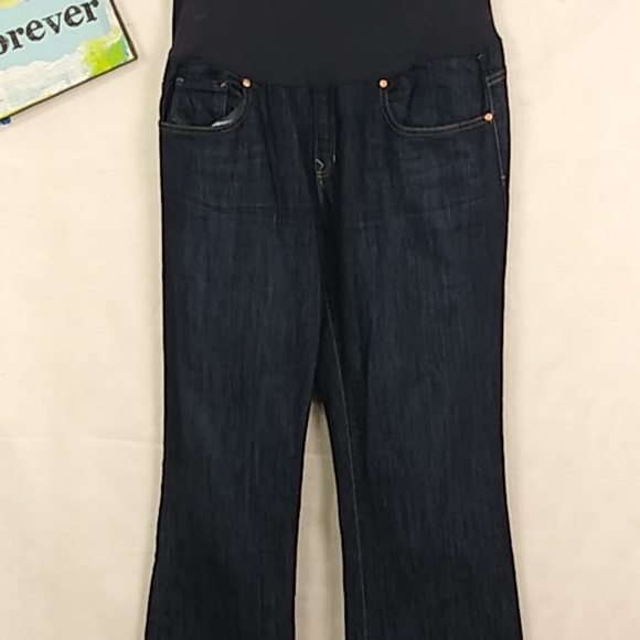 4/20 GAP long lean maternity boot cut jeans 12 - Picture 4 of 7